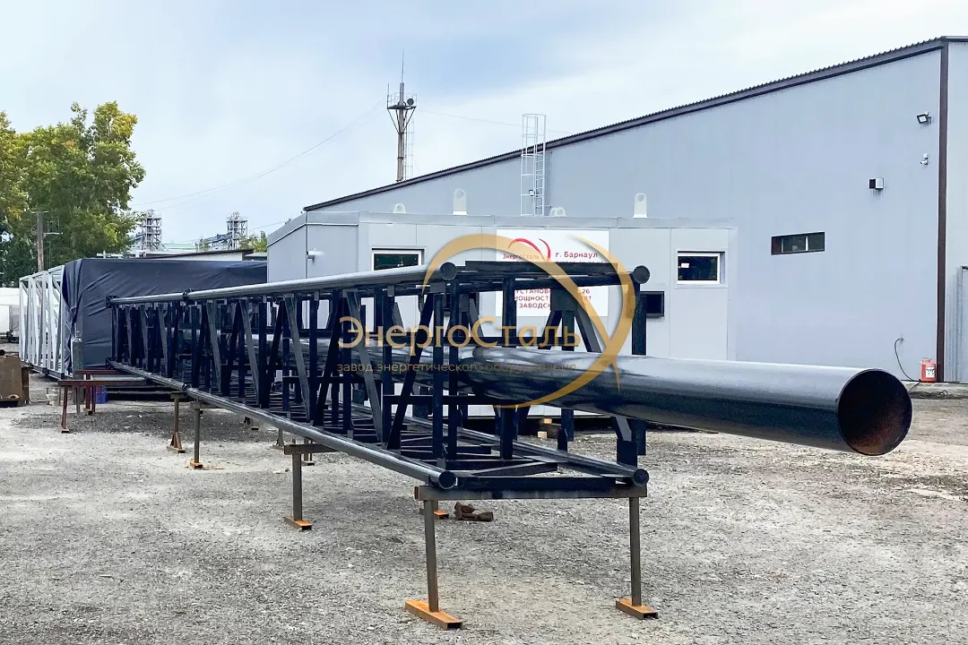 Секция дымовой трубы модульной котельной МКУ-1,26МВт на двух котлах КВр-0,63МВт